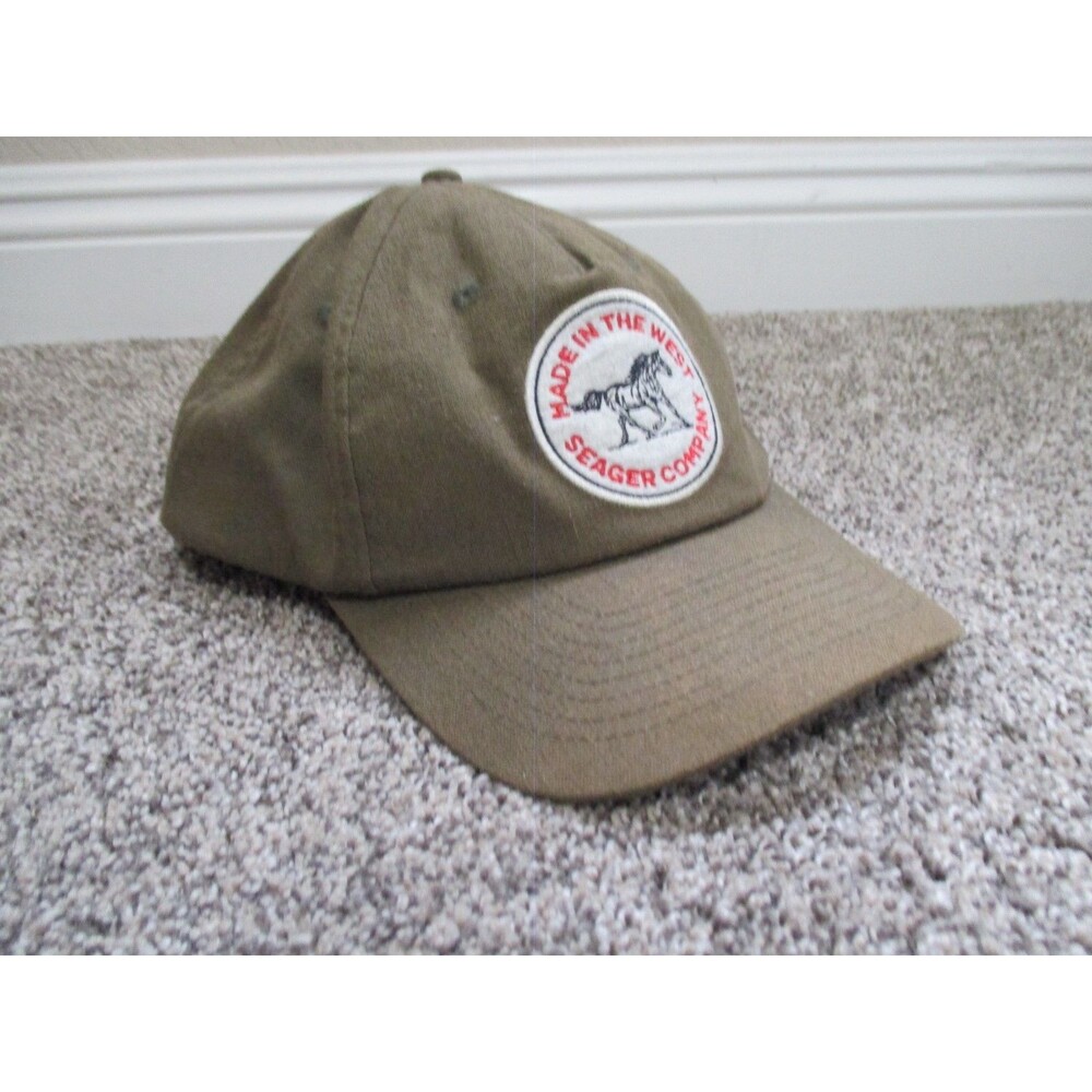Seager Co. Western Horse Logo Patch Snap Back Hemp Made Hat